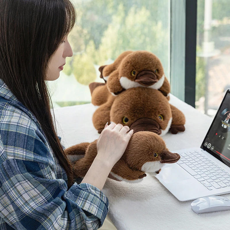 

Kawaii Plush Toy Capybara Duckbill Animal Stuffed Doll Cuddle Buddy for Kids Birthday Gift Soft Cute Baby Animal Plush