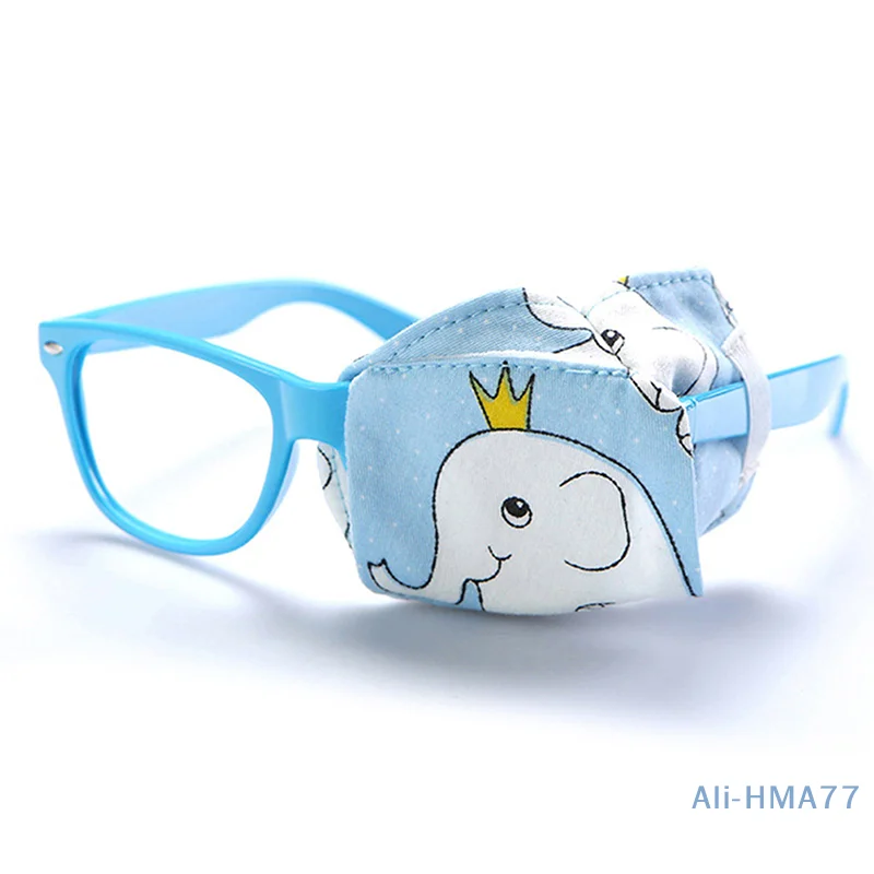 1Pc Cartoon Cotton Single Eye Mask Lazy Eye Patch Child Amblyopia Eye Patches Amblyopia Obscure Astigmatism Training Eye Mask