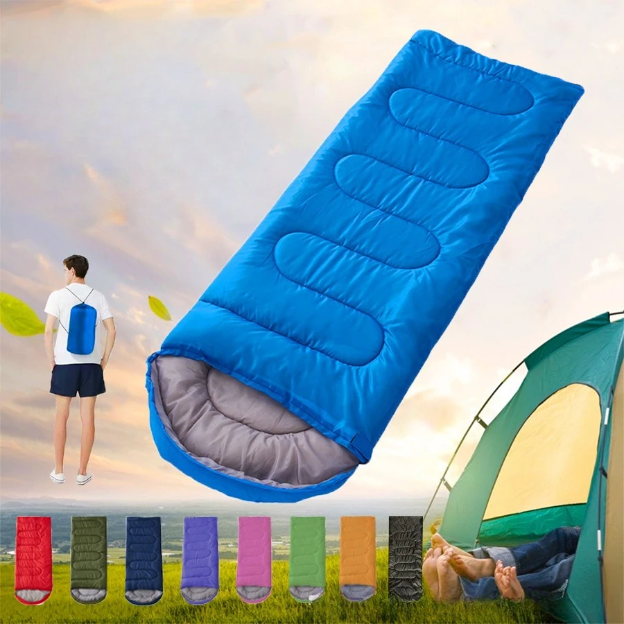 envelope-sleeping-bag-with-hat-outdoor-spring-and-autumn-winter-thickened-warm-portable-camping-camping-single-sleep