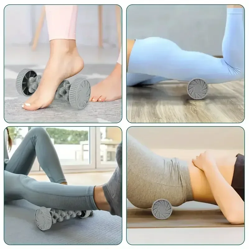 Alat Pijat Kaki Roller Pijat Yoga Bola Pijat Plantar Fascia Roller Perawatan Relaksasi Otot Plastik Manual Alat Pijat Kaki