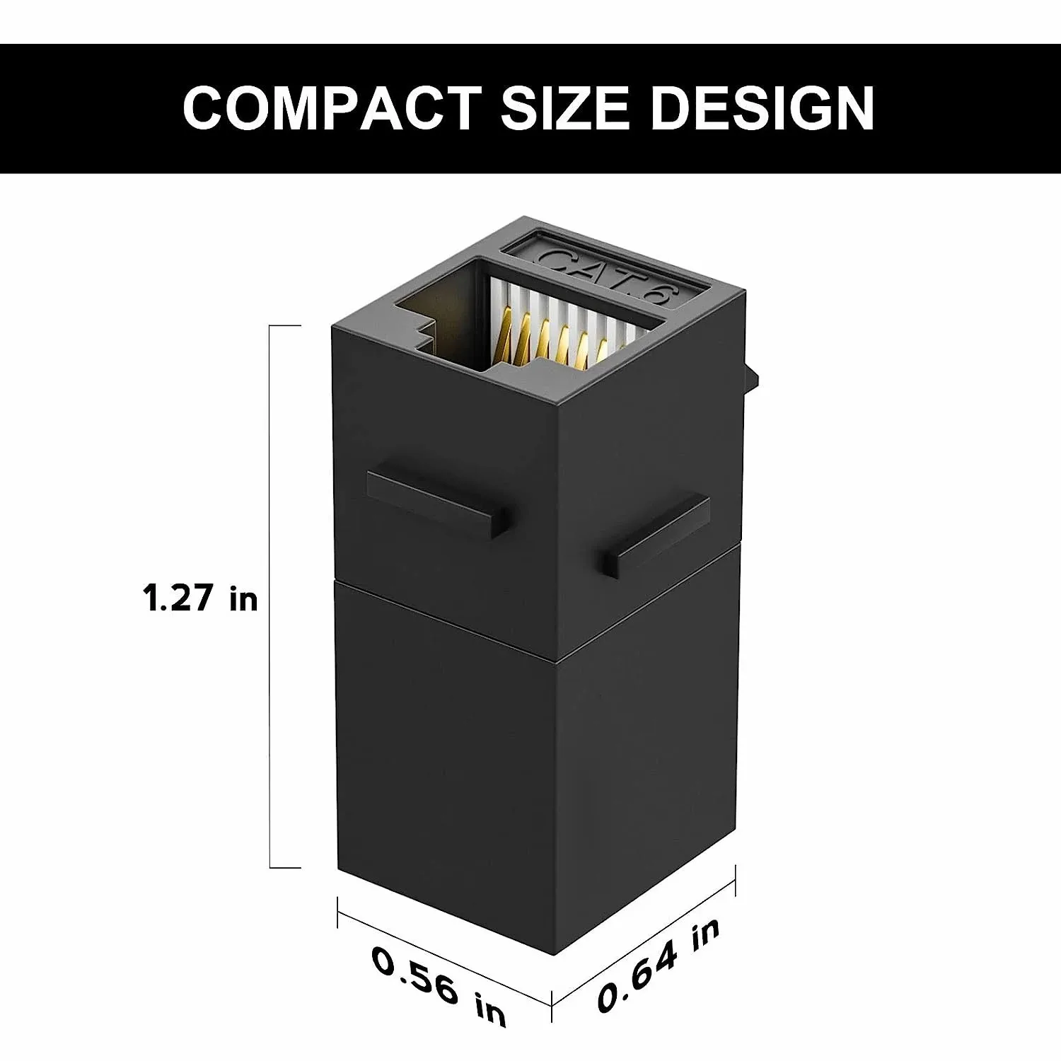 Natalink 10PCS Keystone Jack Rj45 Koppeling Inline Koppeling voor Cat7/CAT6A/CAT6/CAT5E Vrouw-vrouw Insert Koppeling