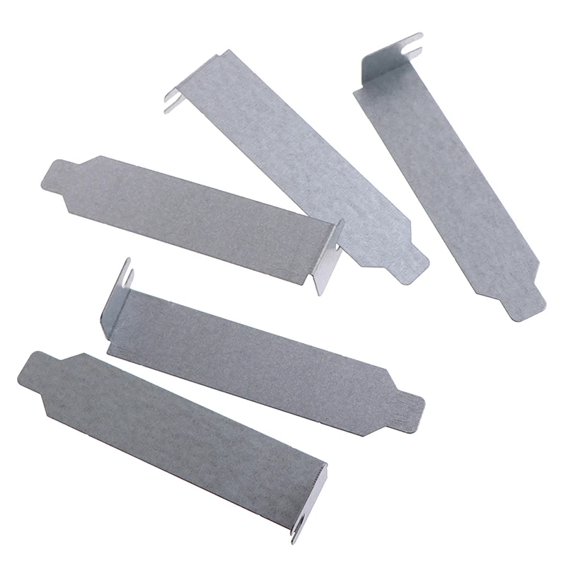 5pcs/lot 8cm Silver PCI Slot Cover PC Computer Case Dust Filter Blanking Board