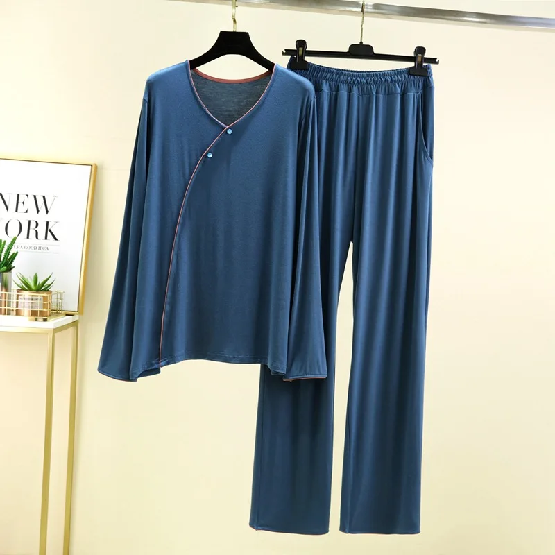 Pyjama Broek Set Dameskleding Homewear Lente Herfst Dunne Nieuwe Draagbare Veelzijdige Comfortabele Casual Eenvoudige Stijlvolle Losse Pasvorm