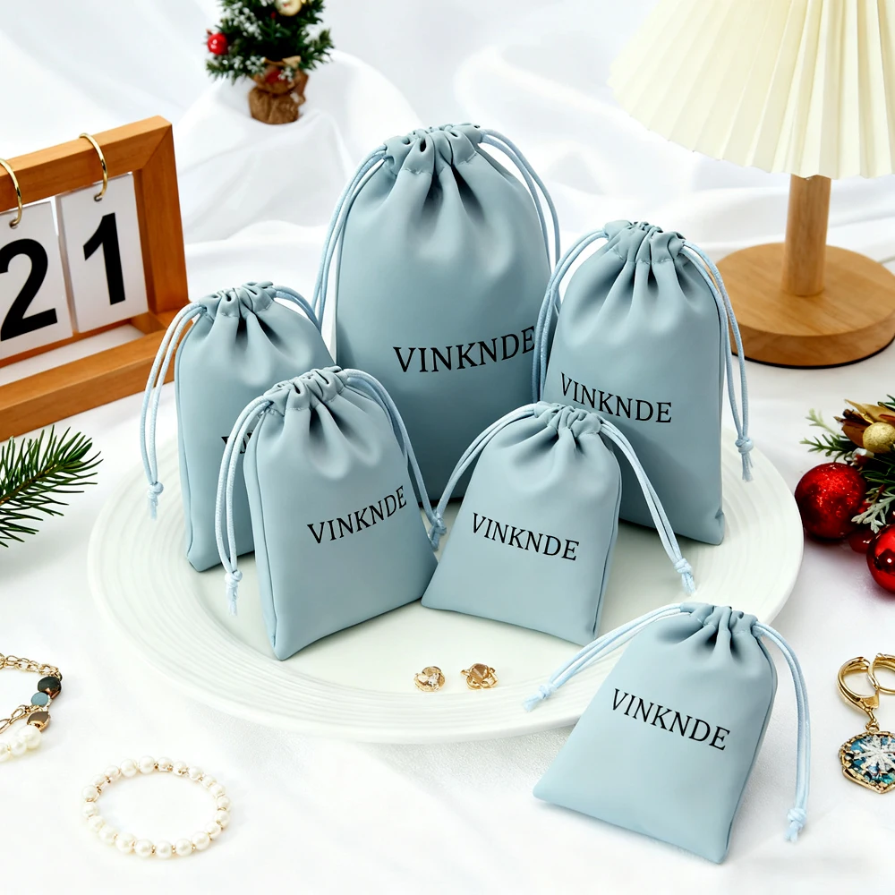 

Роскошная атласная упаковочная сумка на шнурке 8x10 см, синий шелковый ювелирный подарок, кольцо, серьги, сумка с индивидуальным логотипом, небольшой свадебный подарок, мешок для конфет