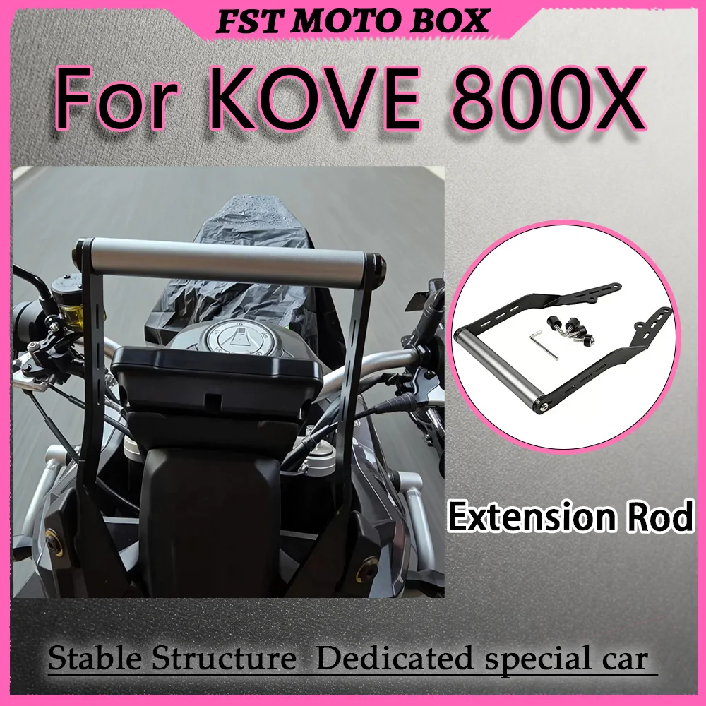 FOR KOVE 800X Multi-Function Extension Rod Phone Navigation Bracket Thickened Reinforced Crossbar Design for Enhanced Stability