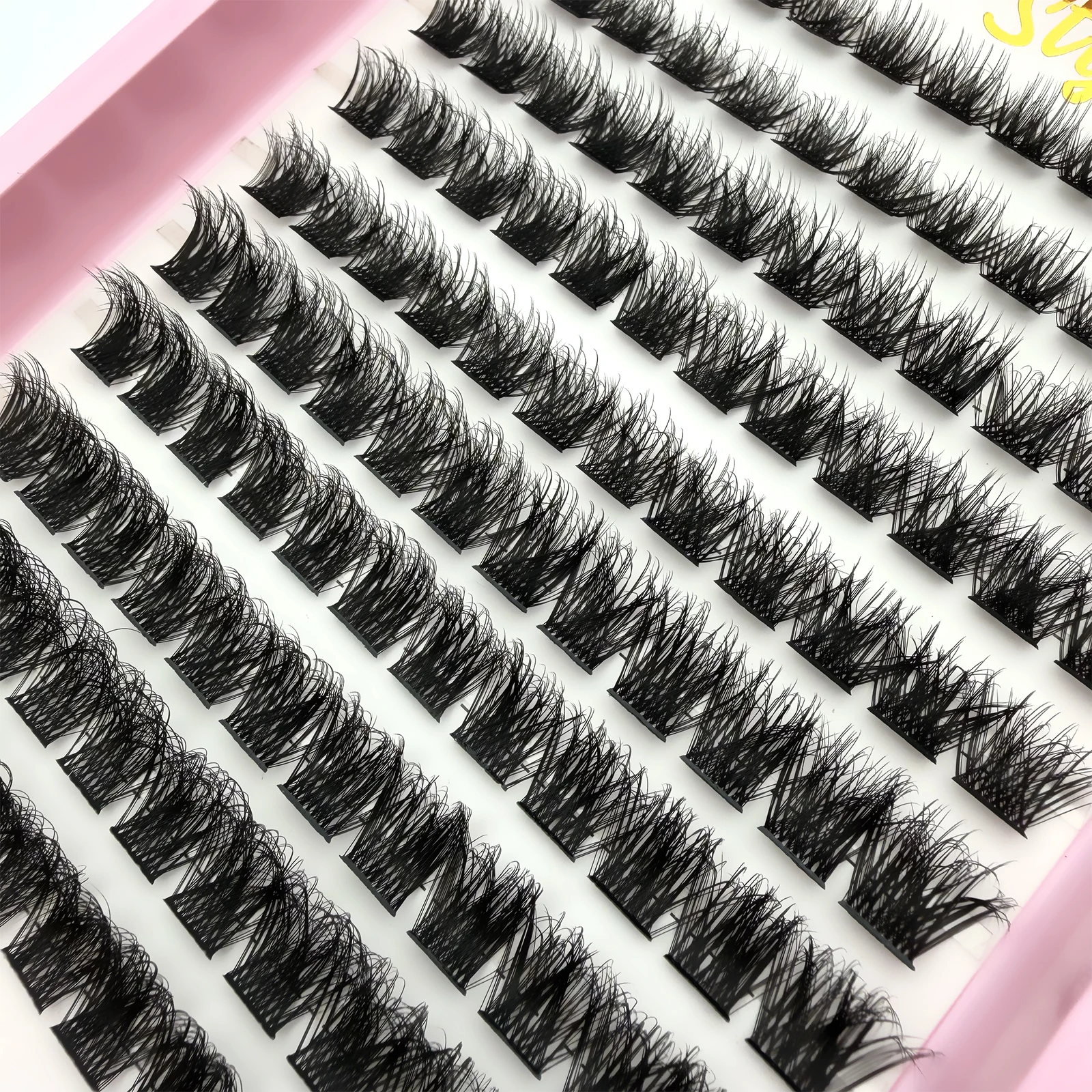 120 Stück Wimpernbüschel D-Curl Natürlich Flauschig DIY Wimpernverlängerung für Tägliches Party-Make-up Schönheits-Tool
