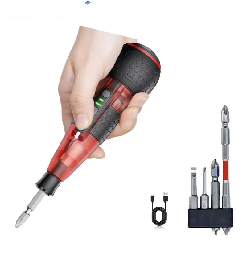Portable Cordless Electric Screwdriver 5–15Nm Torque 1800mAh Quick Charge LED Light DIY Repair Tool
