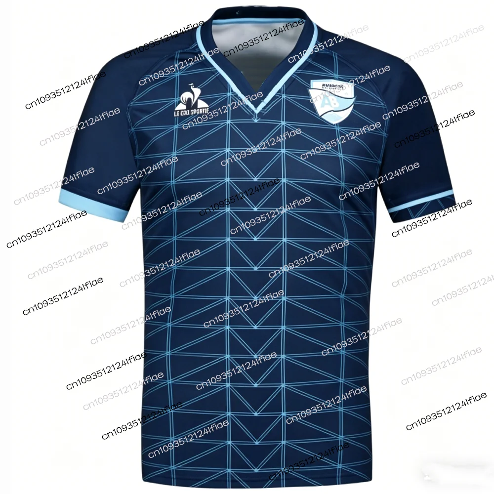 Nuevo Conjunto de Entrenamiento de Rugby AVIRON BAYONNAIS 2026, Ropa Deportiva con Cuello en V, Transpirable y de Secado Rápido, Ideal para Deportes al Aire Libre