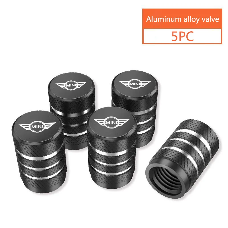 5PCS High Quality Car Automobile Wheel Tire Valve Cap Accessories For MINI Cooper One JCW R56 Countryman Clubman R50 R53 R58