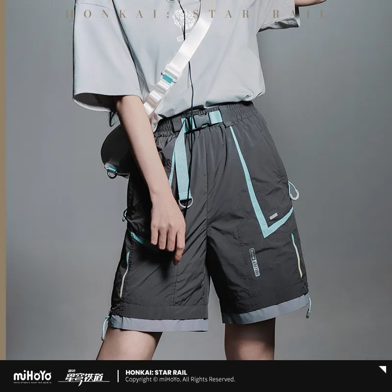 Official MiHoYo Honkai Star Rail Firefly Shorts Unisex Firefly Beach Pants Casual Fashion Shorts Daily Clothing Cosplay Costume