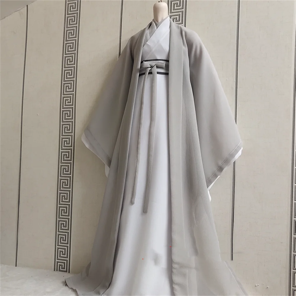 customize 1/6 Men Robe Dress Hanfu Chinese Ancient Outfit ConstumeTradition   SUit clothing Model for 12inch Action Figure Toy