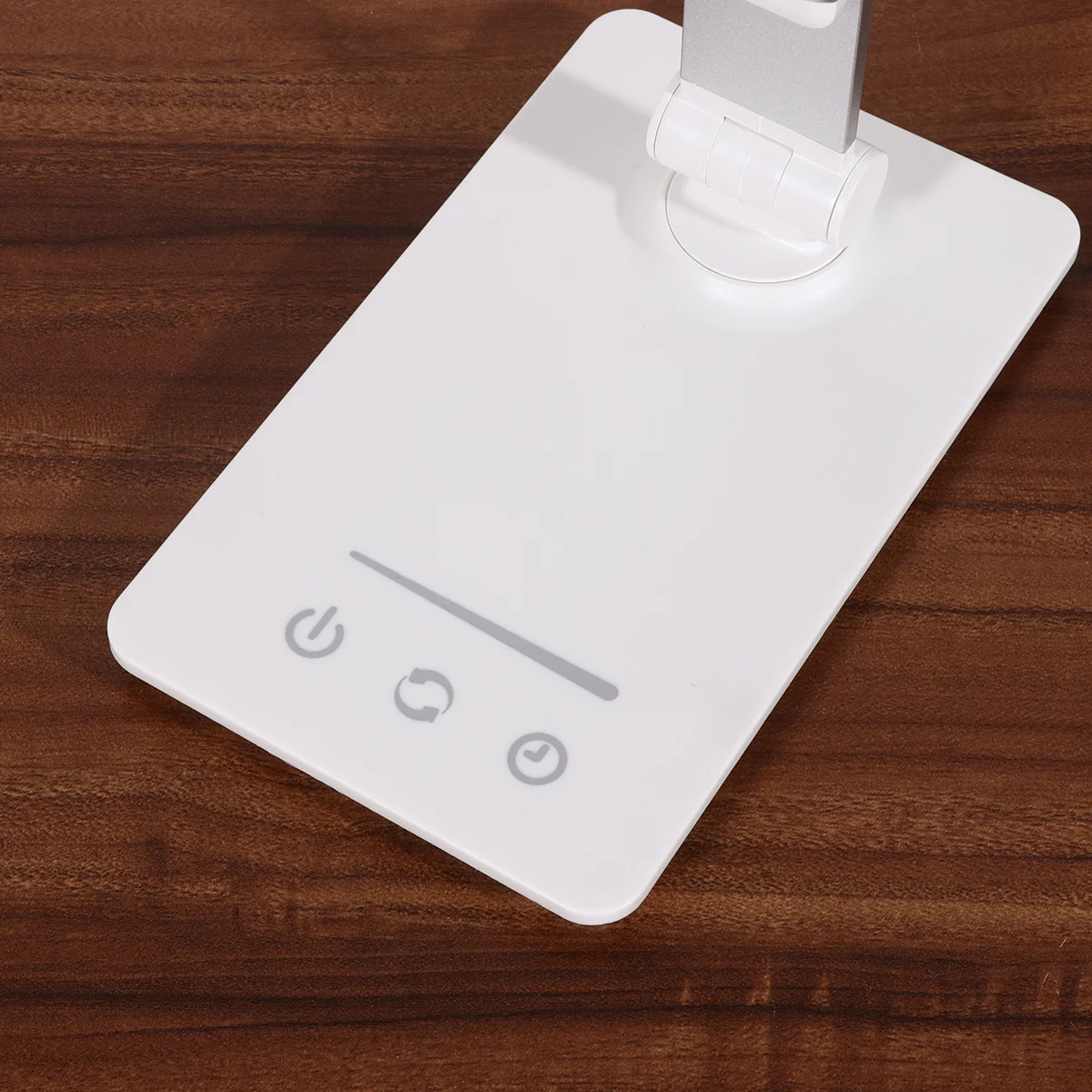 

1pc Rechargeable Led Desk Lamp Touch Control 5 Modes Silver Usb Charging For Home Office Bedroom Reading Night Light