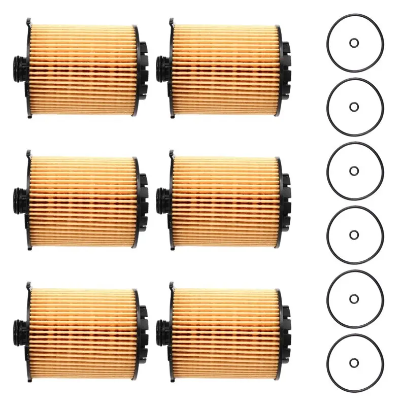 

AASS-For VOLVO S60 S80 S90 V40 V70 V90 XC40 XC60 XC90 D2 D3 D4 D5 T3 T4 T5 T6 T8 2.0T I II III Oil Filter 6PCS 32140029