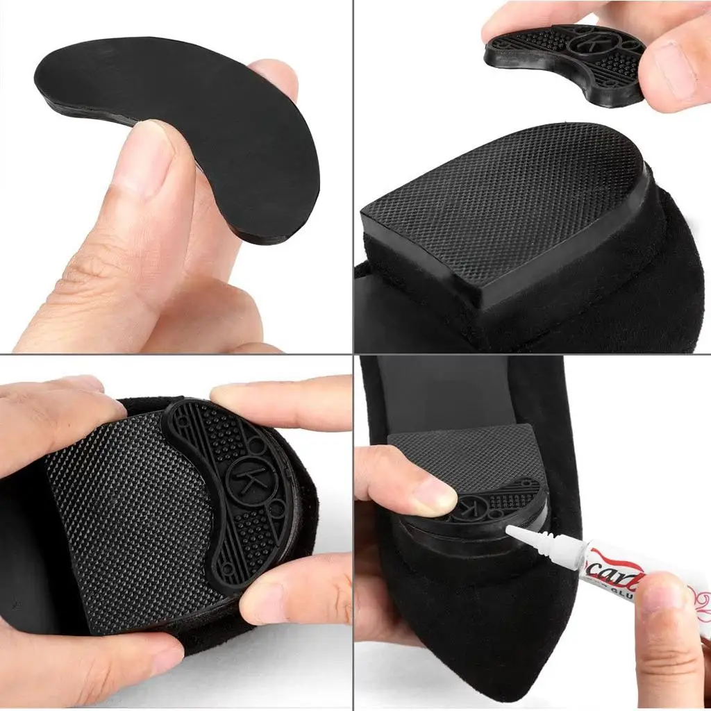 Anti Slip Rubber Shoes Tips Shoe Sole Tape Heel Replacement Pads for Sports Shoes Sole Repair and Accessories