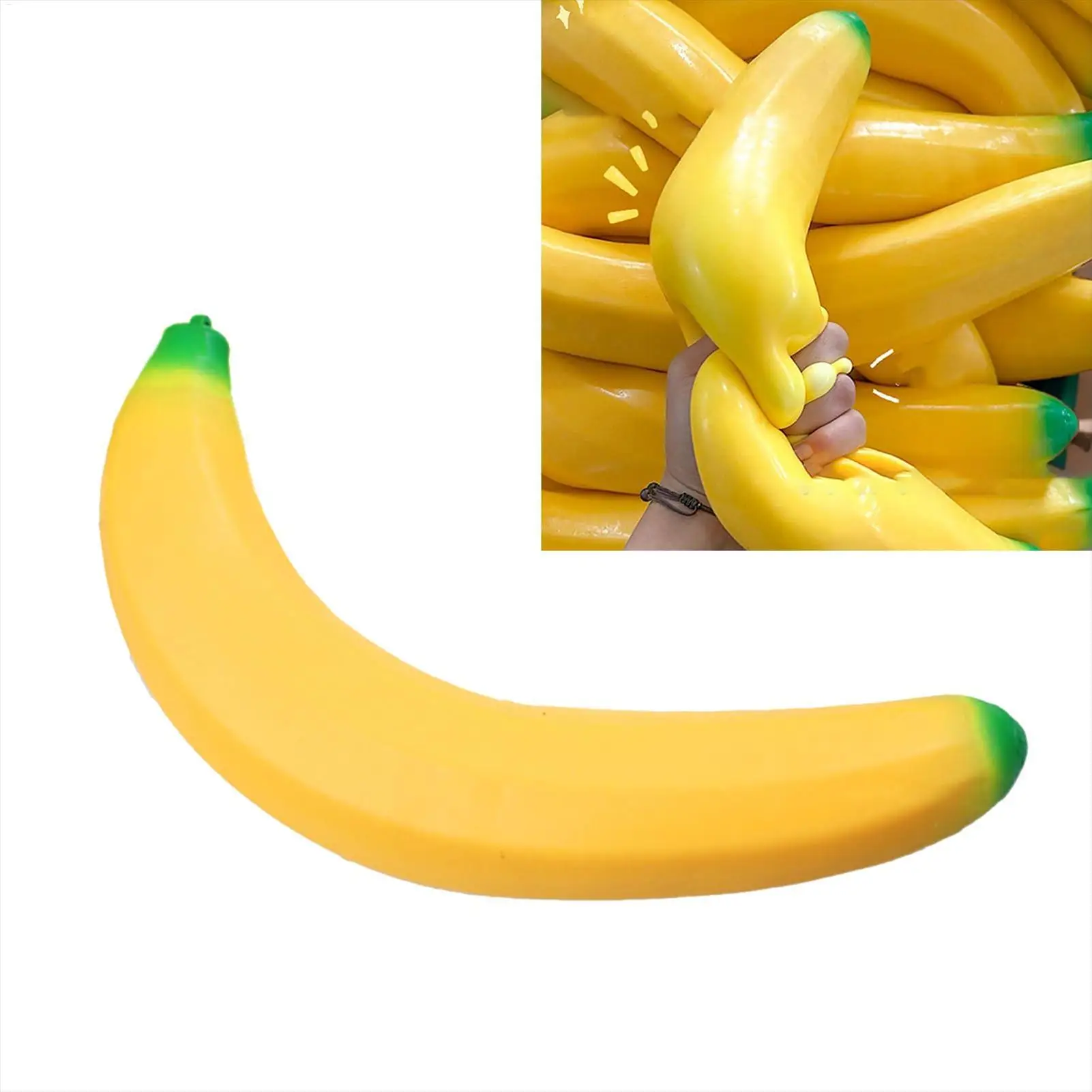 

Pinch Toy Realistic Banana Soft Non-Sticky Stretchy Toy Pinch for Kids Adults Boys Girls Birthday Holiday Christmas Stocking