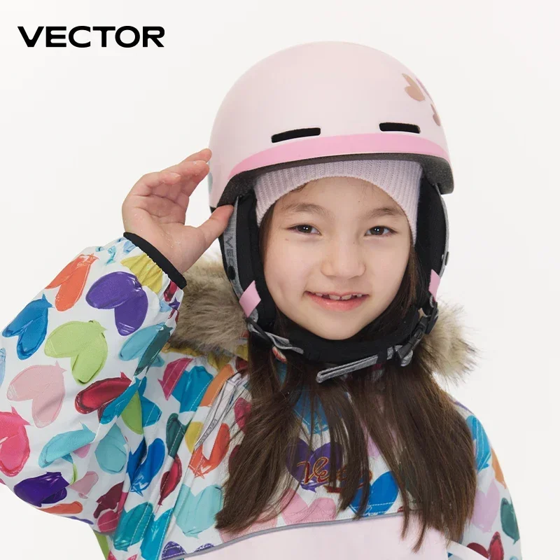 VECTOR Kids Children Ski Helmet Integrally-molded Outdoor Sports Protection Snowboard Helmet Man Women Skiing Equipment