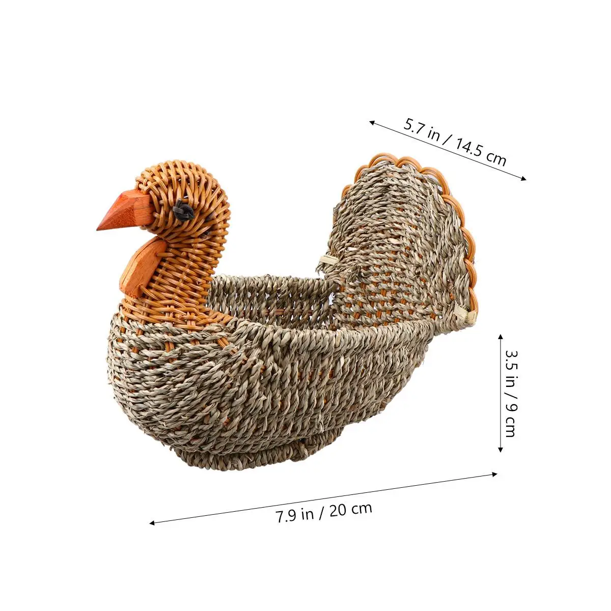 

Cartoon Storage Baskets Home ganizer Woven Basket Collapsible Laundry Debris Simple Rustic Kitchen Bedroom Bathroom Living Room