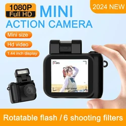 Mini appareil photo de style monoréflex, Cmos avec lampe flash et batterie S6, enregistreur vidéo portable, Dv 1080p, écran LCD, nouveau