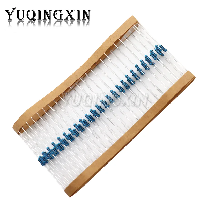 100pcs 1/4W 0R-22M 1% Metal Film Resistor 0.25W 0 2.2 10 100 150 220 270 330 470 1K 2.2K 4.7K 10K 47K 100K 470K 1M 10M 20M ohms