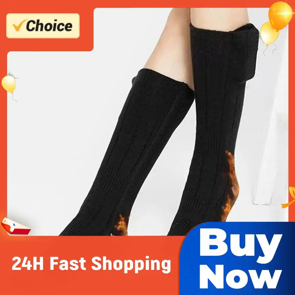 

Electric Heated Socks (No Battery) Cold-Proof Electric Heating Socks Fast Heating Winter Heating Socks for Outdoor Skiing Hiking