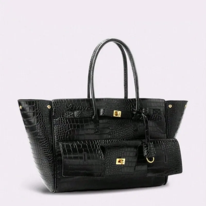 

Designer Diaper Bag Ladies Leather Shoulder Bag Elegant Classic Solid Color Vintage Fashionable Trendy For Shopping Party