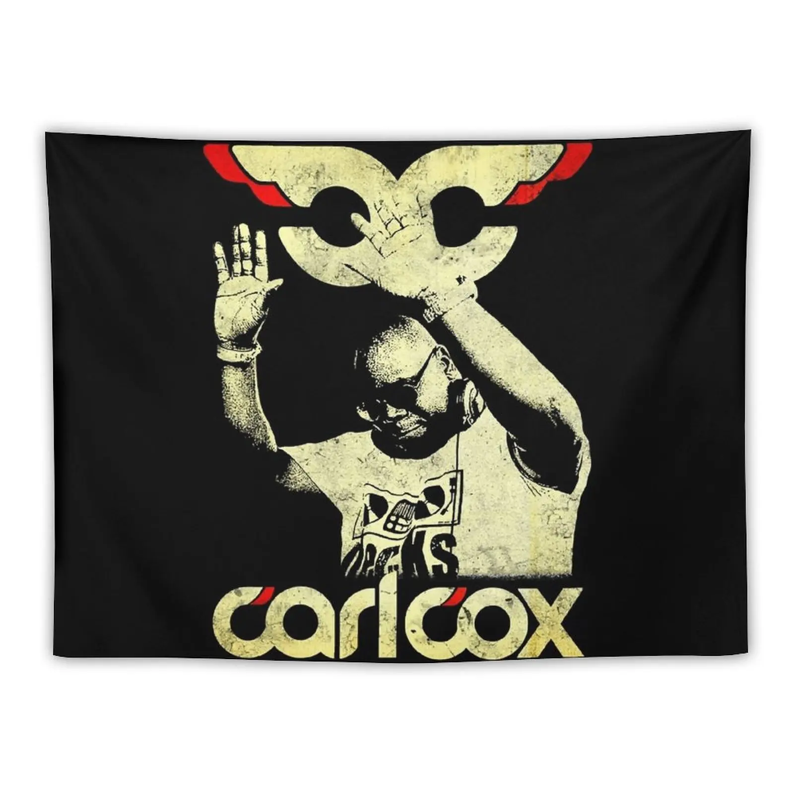 New Carl Cox grungy old school house minimal techno Tapestry Wallpaper Tapestry Aesthetic Room Decoration Wall Tapestry