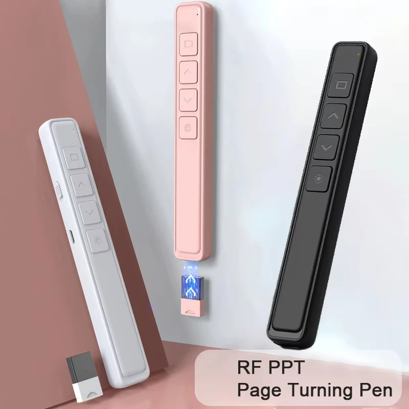 Wireless Presenter Page Turning Pen Laser Pointer PPT Stylus Pen Slide Pointer Infrared Remote Control For Projector Sensitive