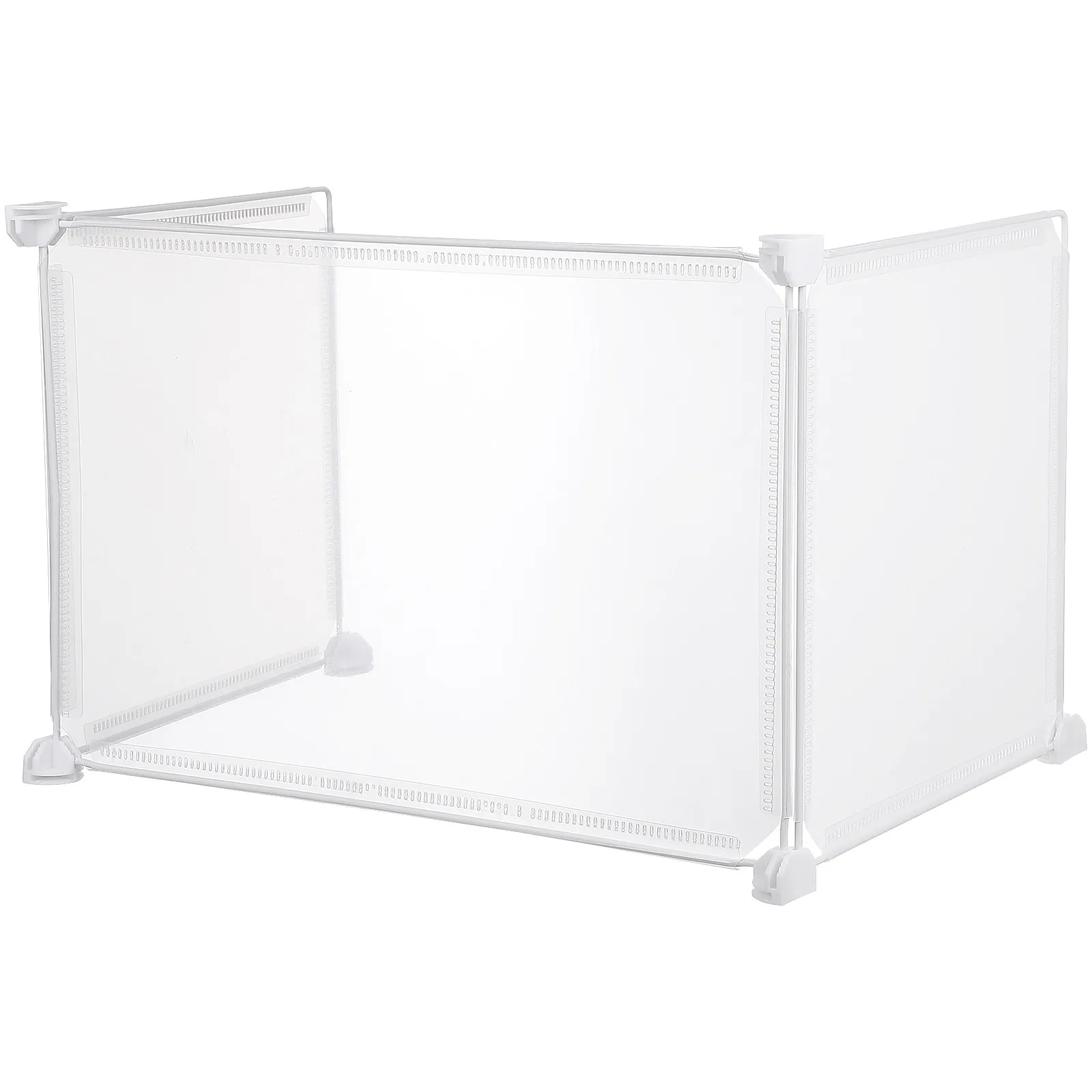 3Pcs Desktop Partition Board Transparent Shockproof Scratchproof Sneeze Guard for Desk Counter Reception Bank Office School Exam