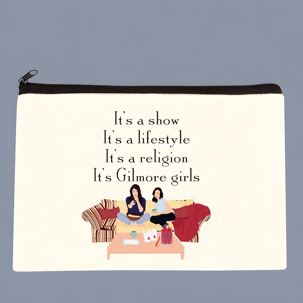 

gilmore girls Small Square Bag Coin Purse Storage Small Card Key Coin Clutch Bag Zipper Key Bag