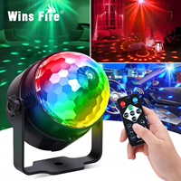RGB LED Stage Disco Light Rotating DJ Ball Strobe Remote Sound Control Magic Dance Car Christmas Gift Party Club Laser Show Lamp
