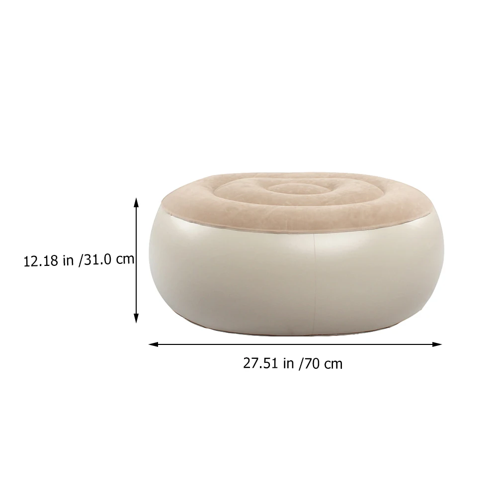 

Flocking Lazy Stool Creative Inflatable Seat Foot Portable Air Inflating Travel