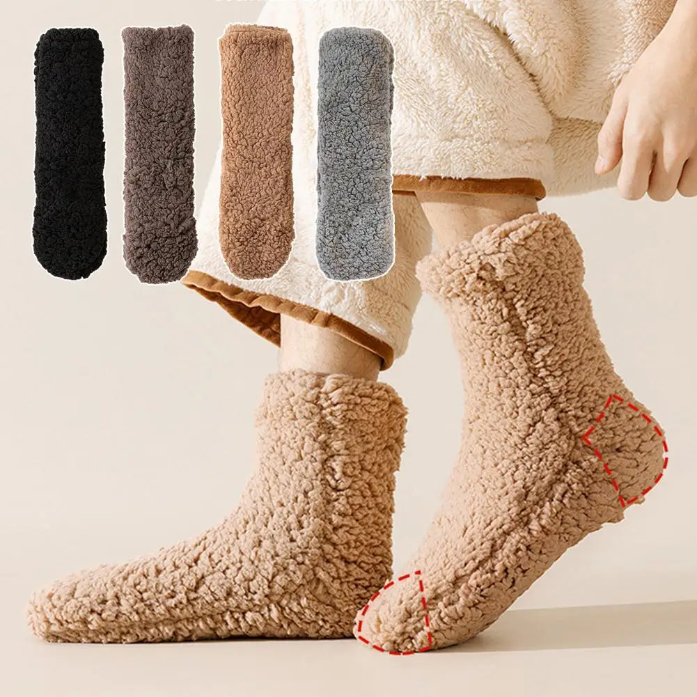 Floor Socks For Adults Sleep Winter Snow Socks For Home Monthly Leg Covers Carpet Socks Slippers For Women Comfort And Warm