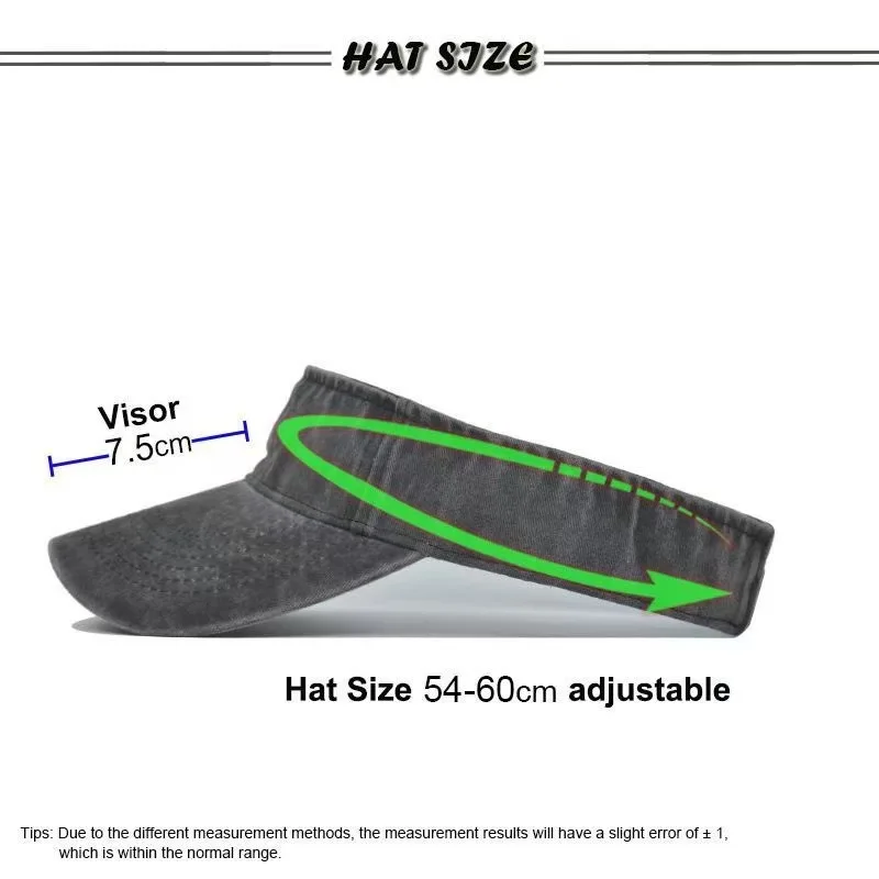 Sommer-Sonnenhüte aus Gewaschener Baumwolle, Leere Kopfbedeckung für Damen und Herren, Sport- und Reise-Strandhut, Einfarbiger Sonnenschutz Anti-UV-Visor Golfkappen – Detail 24