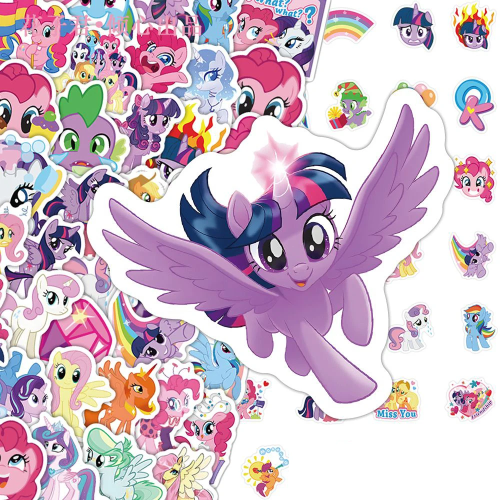 100 Exquisite cartoon Painted Pony Pattern DIY Decorative stickers, Ideal for School and Office, Perfect Gift for Young People