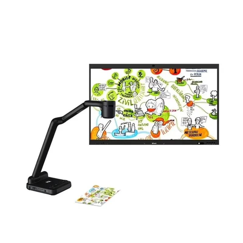 Hot Sale High Definition 4 K USB Visual Presenter 18 mp Modul Scan Document With 90 Degrees Rotation