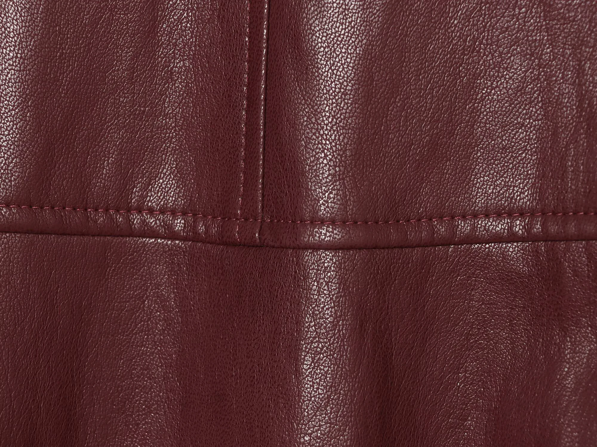 2026 Herbst Neuheit Vielseitiger Lässiger Damen-Midi-Rock mit Leder-Effekt und A-Linien-Schnitt – Detail 11