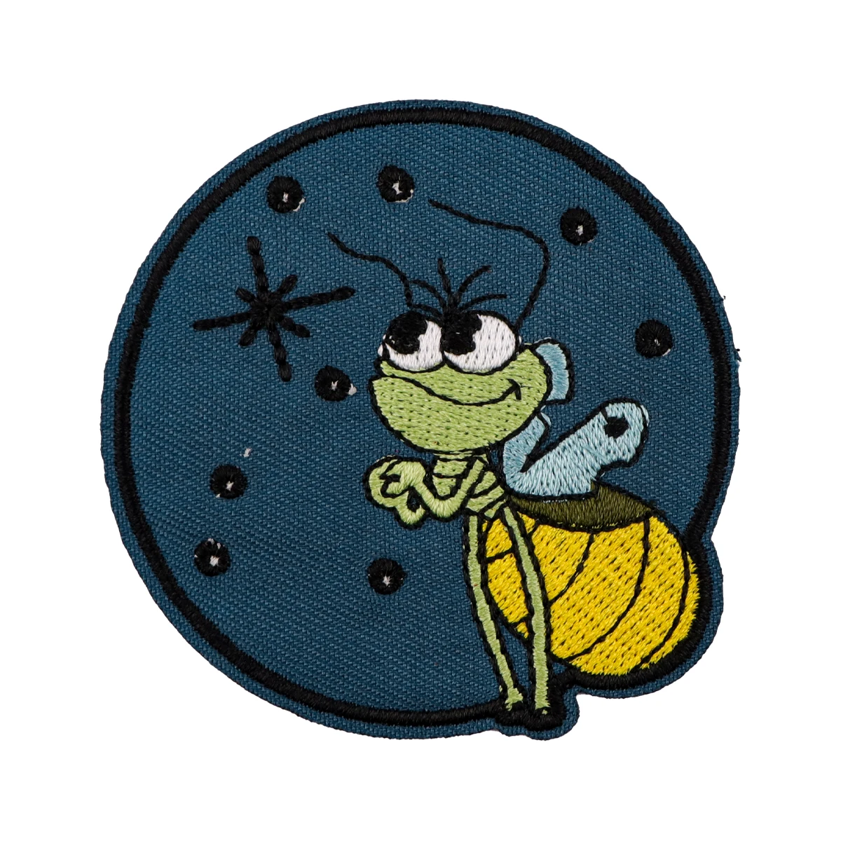 Patch brodé de luciole de dessin animé mignon, patchs de fer sur les vêtements, vêtements de bricolage, vestes, coudre des autocollants, cadeaux