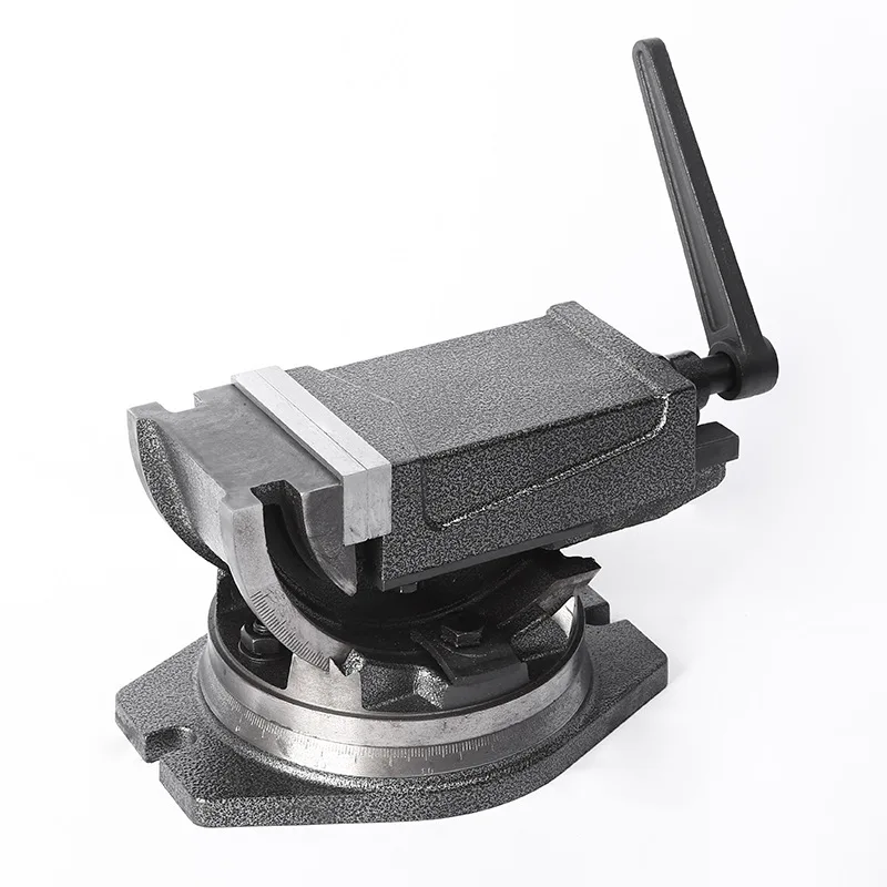 High precision 4 Inch Inclinable Angle Solid Flat Tongs 360-Degree Rotary Precision Taper Vise Precision High Quality