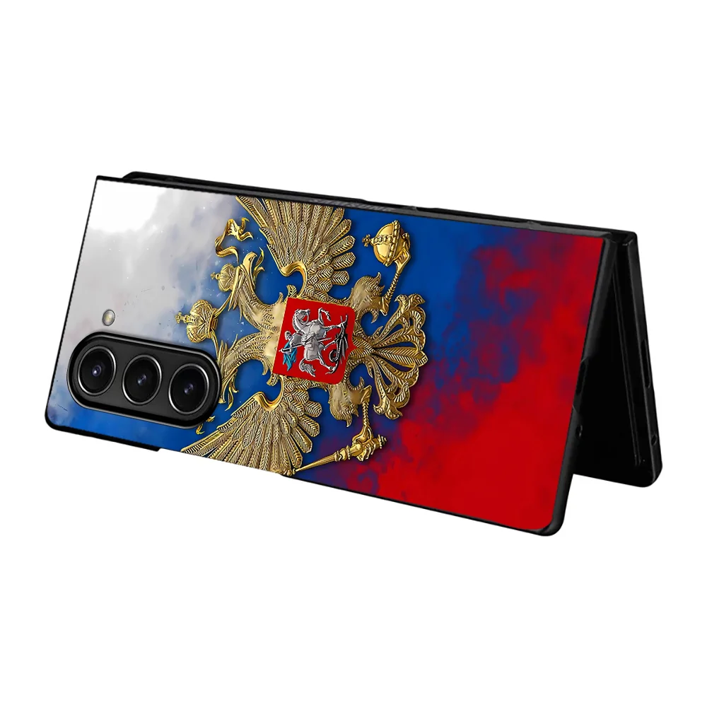 Case for Samsung Galaxy Z Fold 8 Ultra ZFold4 ZFold7 ZFold5 ZFold6 Z Fold 7 ZFold3 Phone Cover Shell Cool Russia Russian Flags