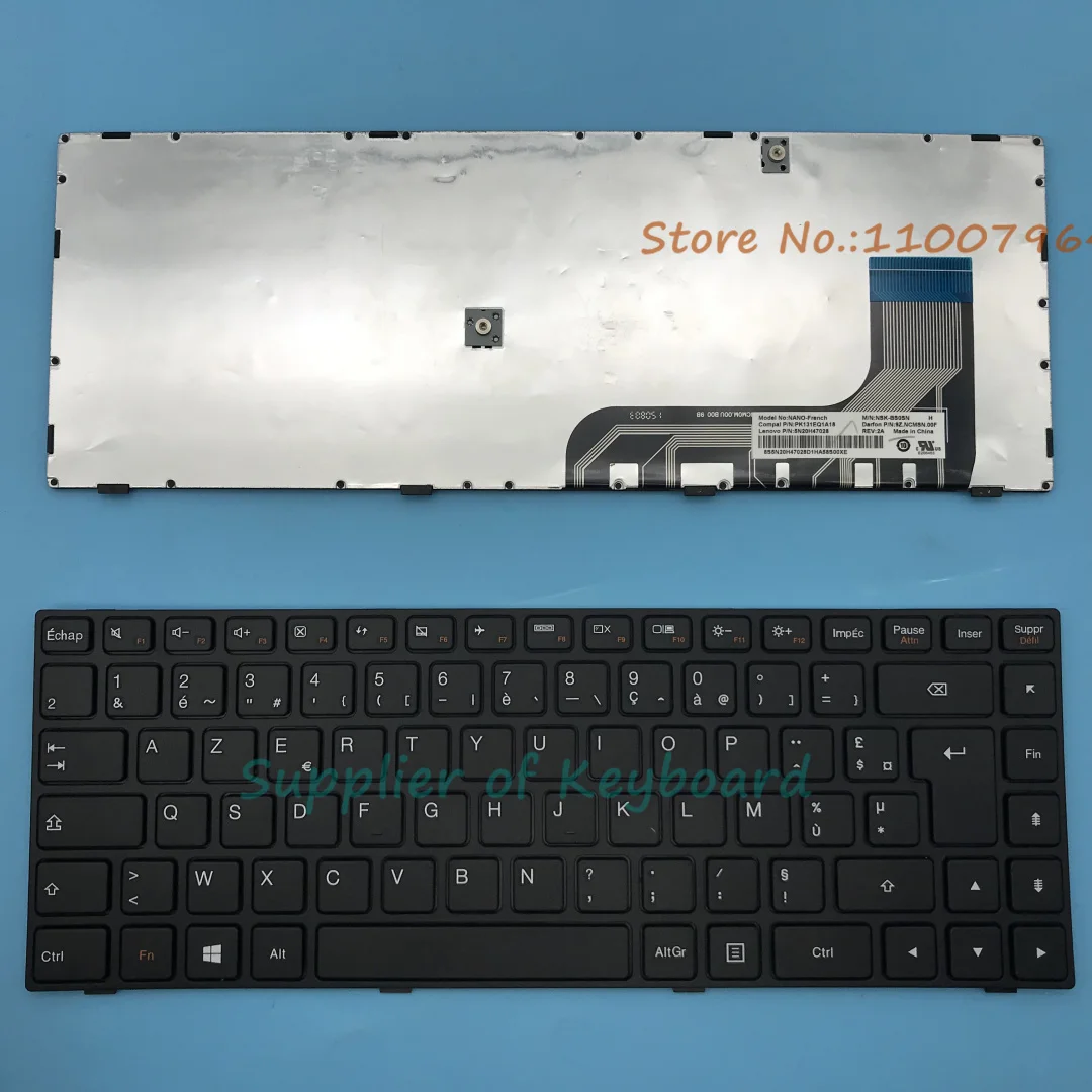 Original New Azerty French Keyboard For Lenovo 100-14 100-14IBY 100-14ISK series Laptop