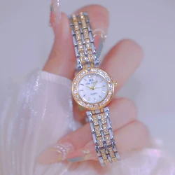 2024 Luxe Horloges Voor Vrouwen Crystal Diamant Dames Jurk Polshorloges Casual Armband Waterdichte Quartz Vrouwen Horloge Klok