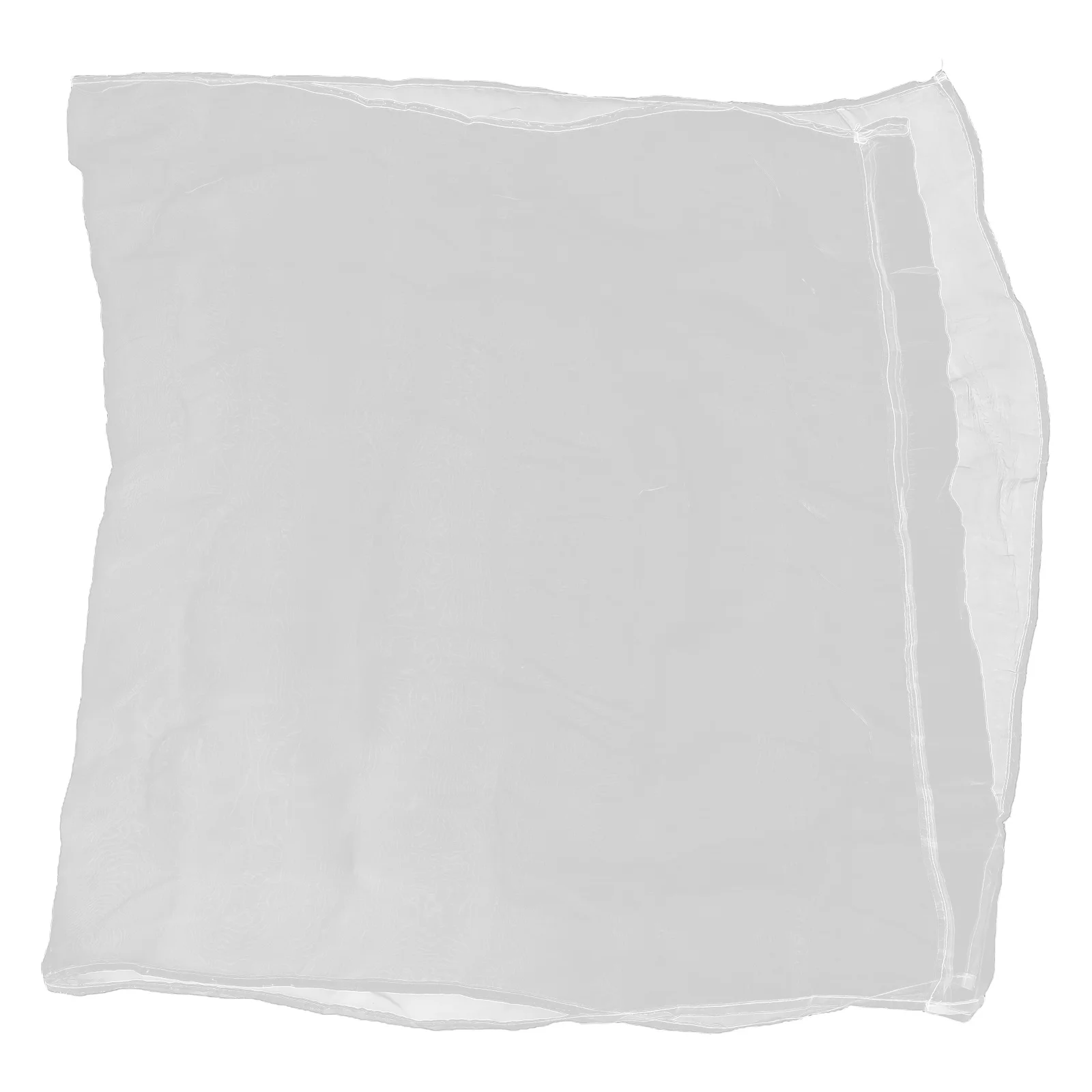 

Transparent White Voile Curtain Rod Pocket 100x200cm Window Sheer for Bedroom Living Room Privacy Energy Saving Window Screen