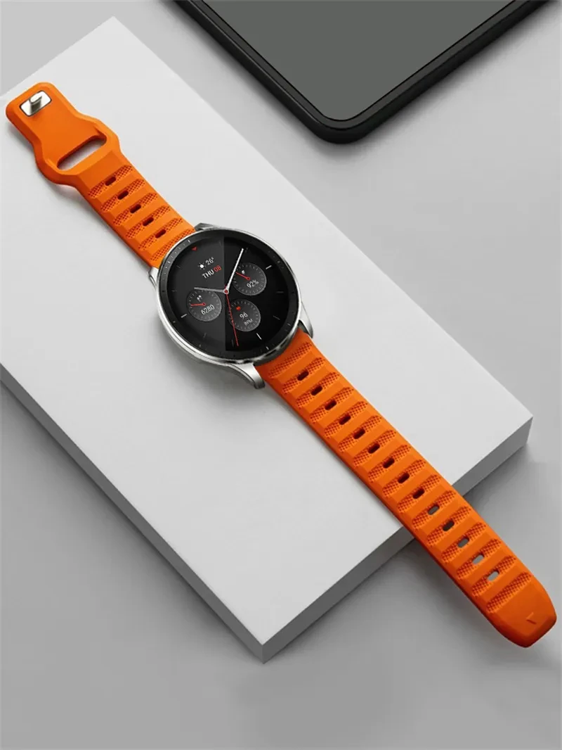 Ремешок силиконовый для Huawei Watch 4/3/GT3-2 Pro Amazfit GTR 4/GTS 4, мягкий воздухопроницаемый браслет для Samsung Galaxy Watch 6/5/4, 22 мм 20 мм