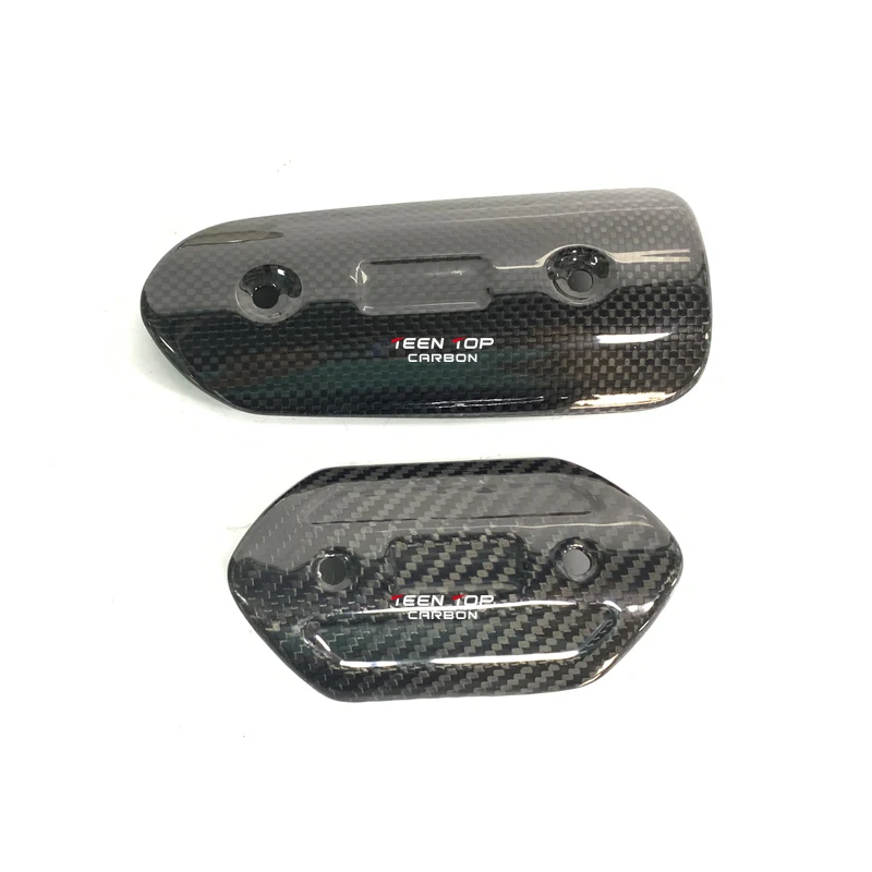 Motorcycle Exhaust Pipe Carbon Fiber Protector Heat Shield Cover Guard Anti-scalding Cover Z900 TMAX530 XMAX300