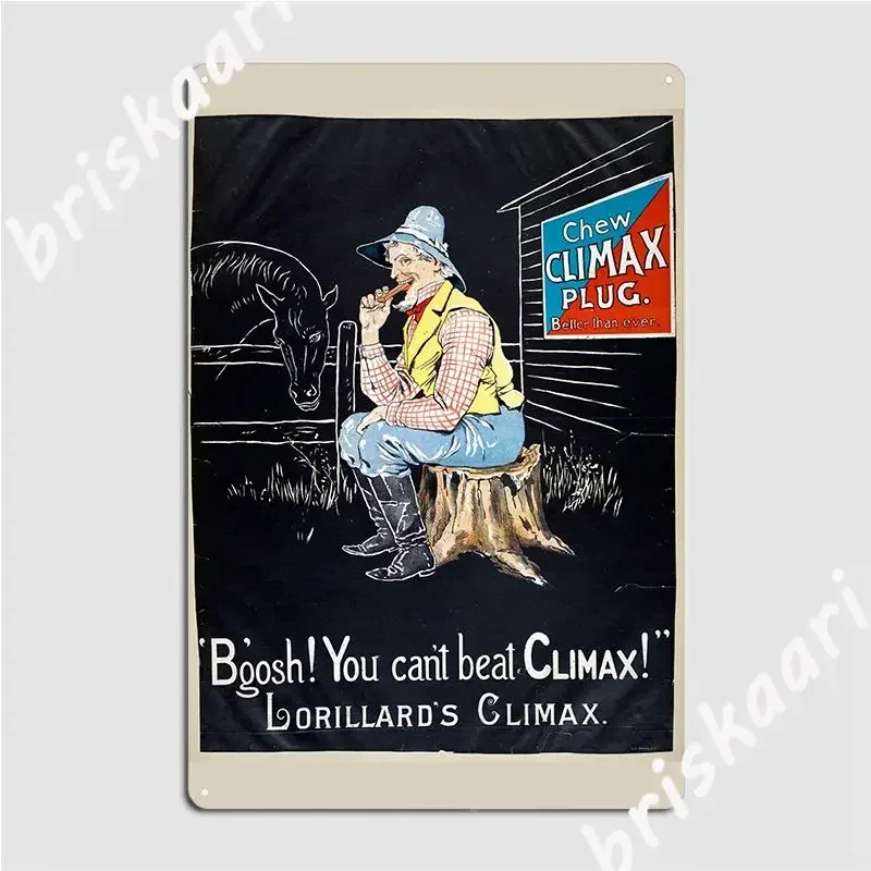 Climax Chew Poster Metal Signs Rusty Club Cinema Printing Printed Tin Sign Poster