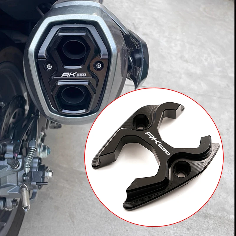 For KYMCO AK550 premium AK 550 ak550 2017-2026+ Motorcycle CNC Exhaust Pipe Tip Cover Modified Accessories System Protector