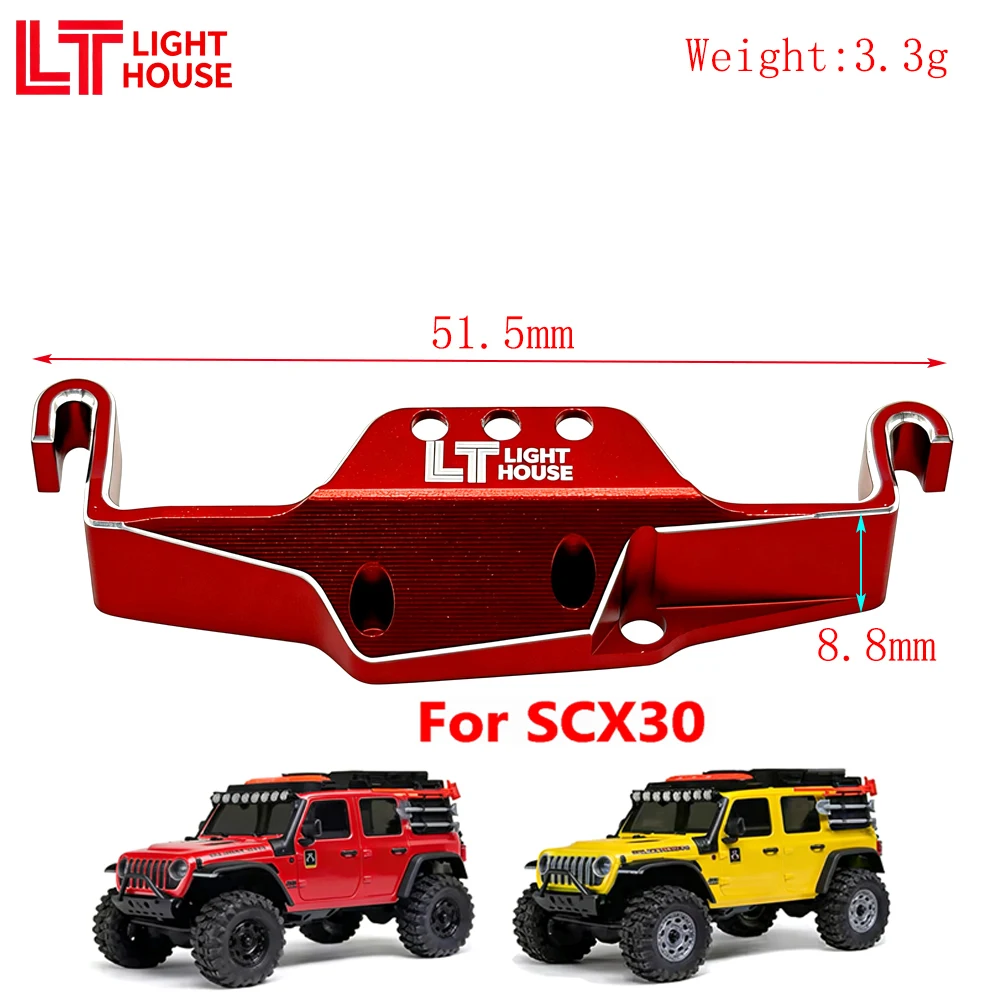 Plateau de batterie en aluminium LIGHT HOUSE pour pièces de mise à niveau de voitures SCX30