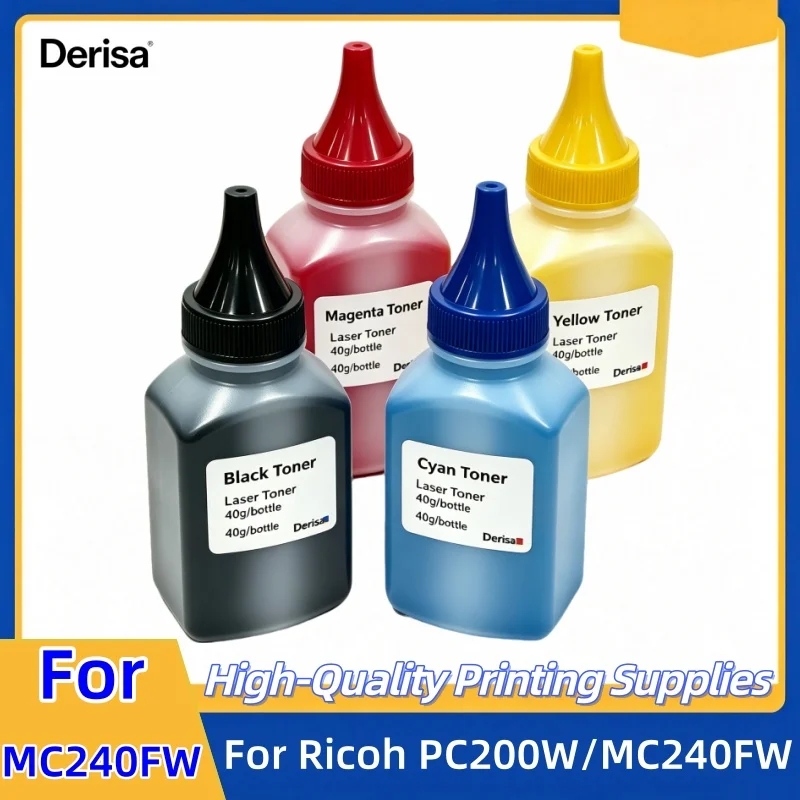 40g/pc MC240FW P C200W Refill Color Toner Powder for Ricoh PC200W MC240 FW Laser Printer