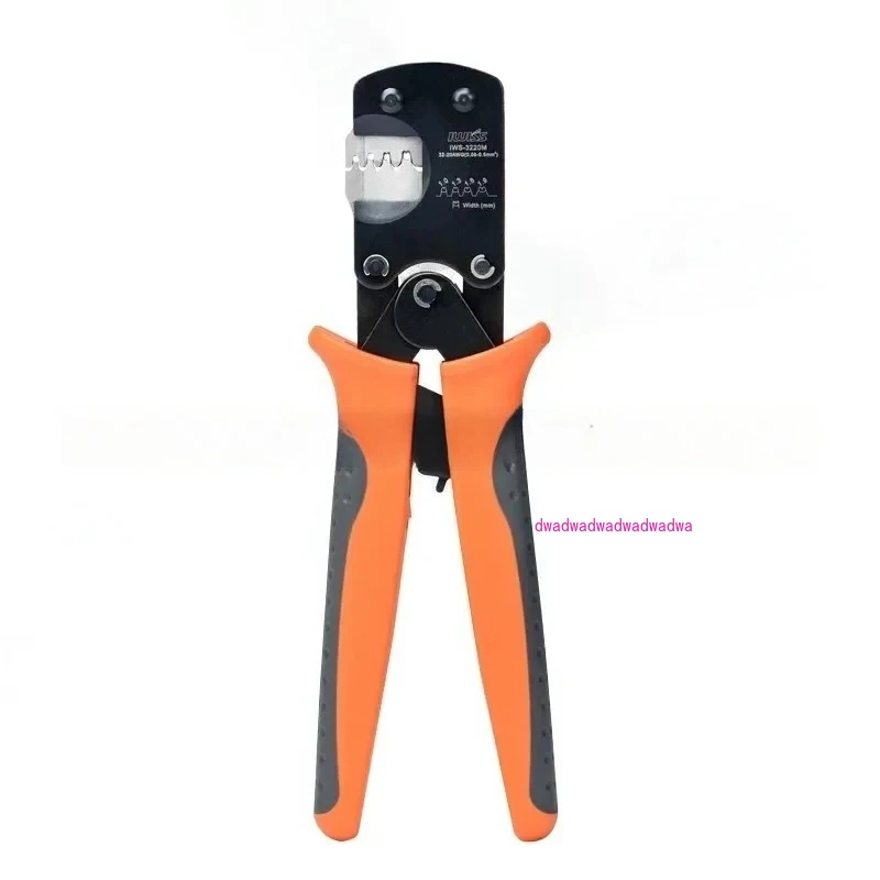 

IWISS IWS-3220M Pressing Pliers 0.03 - 0.52 Square Millimeters 32 - 20AWG Miniature Connectors