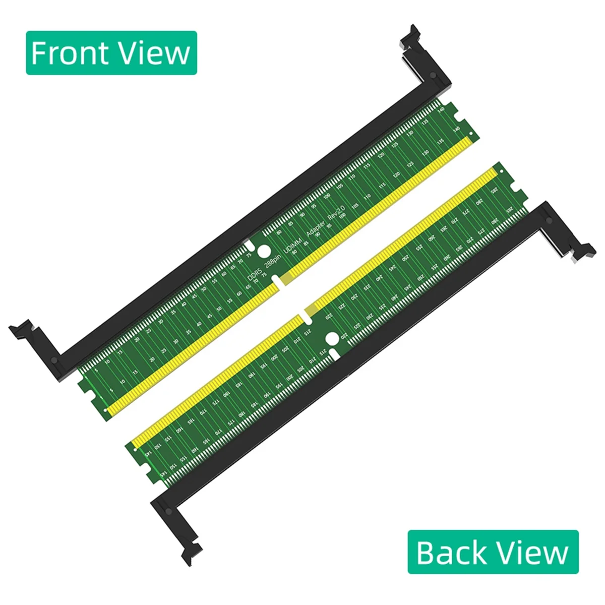 DDR5 U-Dimm 288pin Adapter Ddr5 Memory Test Protection Card with Short Latch